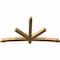 Ekena Millwork Alberta Rough Sawn Timber Gable Bracket, Western Red Cedar, 84"W x 45"H x 4"D x 4"F, 13/12 Pitch GBW084X45X0404ALB00RWR - alternate 5